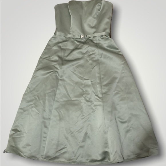 Michelangelo Strapless Green Dress - Picture 1 of 3